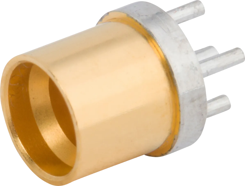 high performance RF PCB Thru-Hole Connector front